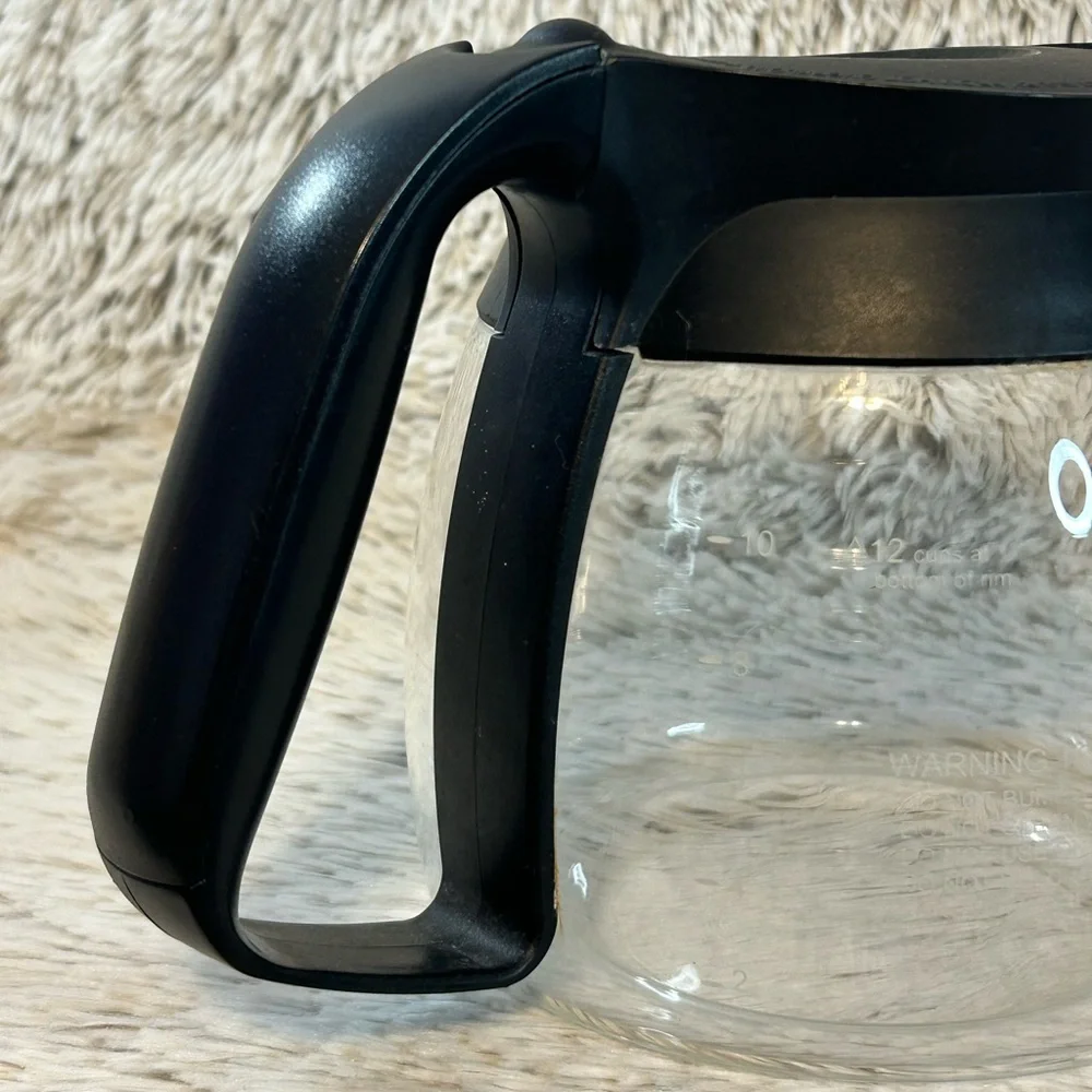 Mr. Coffee 12 Cup Carafe Glass Replacement Decanter Pot Black Handle‎ Lid